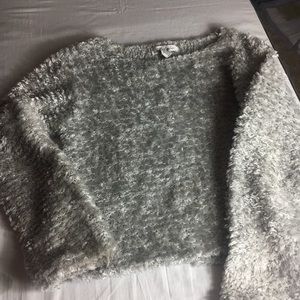Fashmina chenille light gray sweater size M